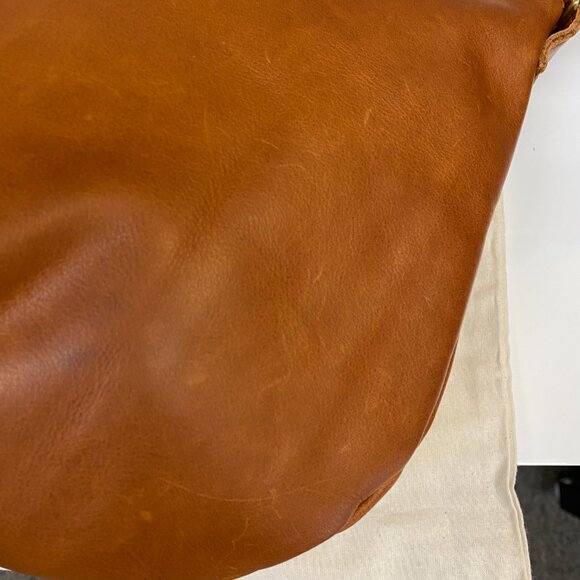 Clare V Moyen Messenger in Tan Leather - Picture 5 of 12